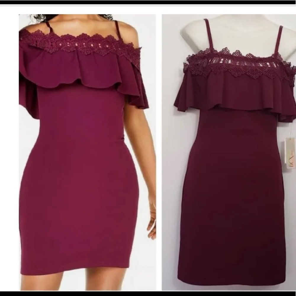 BCX Dress || Bordeux || Lace